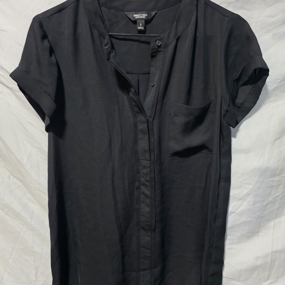 Black Short Sleeve Men's Shirt